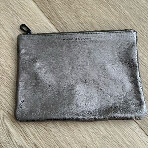 Marc Jacobs Metallic Silver Pouch